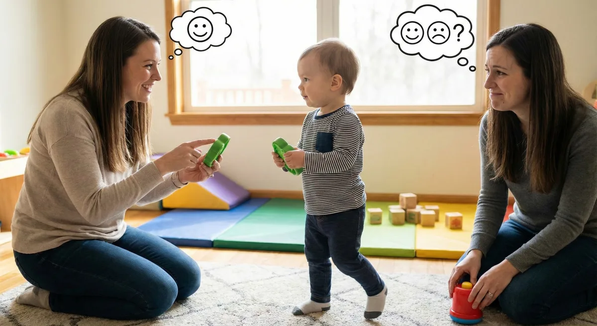 Illustration for Emotional consistency as a guide for toddlers' social engagement